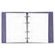 Тетрадь на кольцах А5 (180х220 мм), 120 листов, под кожу, клетка, BRAUBERG "Joy", фиолетовый/светло-фиолетовый, 129989 129989