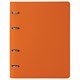 Тетрадь на кольцах А5 (180х220 мм), 120 листов, под кожу, клетка, BRAUBERG "Joy", оранжевый/светло-оранжевый, 129992 129992