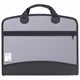 Папка-портфель пластиковая BRAUBERG А4+ (375х305х60 мм), 4 отделения, 2 кармана, серая, 228685 228685