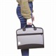 Папка-портфель пластиковая BRAUBERG А4+ (375х305х60 мм), 4 отделения, 2 кармана, серая, 228685 228685