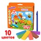 Пластилин восковой ЮНЛАНДИЯ "ВЕСЕЛЫЙ ШМЕЛЬ", 10 цветов, 150 г, СО СТЕКОМ, европодвес, 105035 105035
