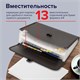 Папка для бумаг и документов с замком и 13 отделениями BRAUBERG "HIT", А4, пластик, черная, 229572 229572