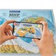 Карта мира физическая "Полушария" 101х69 см, 1:37М, интерактивная, в тубусе, BRAUBERG, 112376 112376