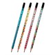 Карандаш чернографитный BRAUBERG "PATTERNS", 1 шт., HB, с ластиком, корпус ассорти, 181748 181748