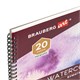 Альбом для акварели, бумага 230 г/м2, 190х270 мм, среднее зерно, 20 листов, гребень, BRAUBERG ART PREMIERE, 113215 113215