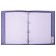 Тетрадь на кольцах БОЛЬШАЯ А4 (240х310 мм), 120 листов, под кожу, клетка, BRAUBERG "Joy", фиолетовый/светло-фиолетовый, 404506 404506