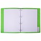Тетрадь на кольцах БОЛЬШАЯ А4 (240х310 мм), 120 листов, под кожу, клетка, BRAUBERG "Joy", зелёный/светло-зелёный, 404508 404508