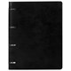 Тетрадь на кольцах БОЛЬШАЯ А4 (240х310 мм), 120 листов, под кожу, клетка, BRAUBERG "Main", черный, 404509 404509