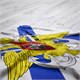 Флаг ВМФ России "Андреевский флаг с эмблемой" 90х135 см, полиэстер, STAFF, 550234 550234