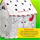 Картонный игровой развивающий Домик-раскраска "Сказочный", высота 130 см, BRAUBERG Kids, 880364 880364