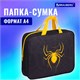 Папка на молнии с ручками BRAUBERG А4, 1 отделение, полиэстер, 80 мм, "Venomous spider", 271485 271485