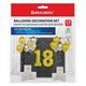 Шары воздушные НАБОР ДЛЯ ДЕКОРА "18 лет", 17 шаров, золото/серебро, BRAUBERG, 591900 591900