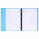 Тетрадь на кольцах А5 175х220 мм, 120 л., пластик, с резинкой, BRAUBERG, Синий, 404617 404617
