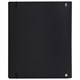 Тетрадь на кольцах А5 175х220 мм, 120 л., пластик, с резинкой, BRAUBERG, Черный, 404618 404618