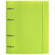 Тетрадь на кольцах А5 175х220 мм, 120 л., пластик, с резинкой, BRAUBERG, Салатовый, 404619 404619