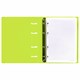 Тетрадь на кольцах А5 175х220 мм, 120 л., пластик, с резинкой, BRAUBERG, Салатовый, 404619 404619