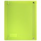 Тетрадь на кольцах А5 175х220 мм, 120 л., пластик, с резинкой, BRAUBERG, Салатовый, 404619 404619