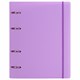 Тетрадь на кольцах А5 175х220 мм, 120 л., пластик, с резинкой, BRAUBERG, Сиреневый, 404620 404620