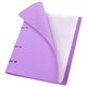 Тетрадь на кольцах А5 175х220 мм, 120 л., пластик, с резинкой, BRAUBERG, Сиреневый, 404620 404620
