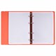 Тетрадь на кольцах А5 175х220 мм, 120 л., пластик, с резинкой, BRAUBERG, Коралловый, 404621 404621