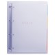 Тетрадь на кольцах БОЛЬШАЯ 305х235 мм А4, 120 л., пластик, с разделителями, BRAUBERG, Фиолетовый, 404623 404623