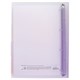Тетрадь на кольцах БОЛЬШАЯ 305х235 мм А4, 120 л., пластик, с разделителями, BRAUBERG, Фиолетовый, 404623 404623