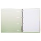 Тетрадь на кольцах БОЛЬШАЯ 305х235 мм А4, 120 л., пластик, с разделителями, BRAUBERG, Зеленый, 404625 404625