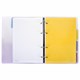 Тетрадь на кольцах А5 175х220 мм, 120 л., пластик, с разделителями, BRAUBERG, Фиолетовый, 404627 404627