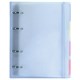 Тетрадь на кольцах А5 175х220 мм, 120 л., пластик с блестками, с резинкой и разделителями, BRAUBERG, Голубой, 404633 404633
