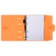 Тетрадь на кольцах А5 175х220 мм, 120 л., пластик, на липучке, с разделителями, BRAUBERG, Оранжевый, 404636 404636