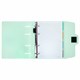 Тетрадь на кольцах А5 175х220 мм, 120 л., пластик, на липучке, с разделителями, BRAUBERG, Мятный, 404638 404638