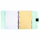 Тетрадь на кольцах А5 175х220 мм, 120 л., пластик, на липучке, с разделителями, BRAUBERG, Мятный, 404638 404638