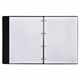 Тетрадь на кольцах БОЛЬШАЯ А4 (240х310 мм), 120 л., под кожу, BRAUBERG VISTA, Black, 404512 404512