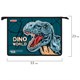 Папка для тетрадей ПИФАГОР А4, 1 отделение, картон/пластик, на молнии, "Dino world", 272131 272131