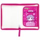 Папка для труда на молнии BRAUBERG KIDS А4, 1 отделение, прозрачная, органайзер, "Anime style", 272208 272208