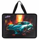 Папка на молнии с ручками ЮНЛАНДИЯ А4, 1 отделение, пластик, 80 мм, "Fire car", 272155 272155