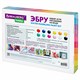 ЭБРУ набор для рисования на воде 12 цветов по 20 мл (120 картин), лоток А4, BRAUBERG HOBBY, 665356 665356