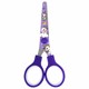 Ножницы 130 мм сиреневые, с цветной печатью "Единороги", закругленные, BRAUBERG KIDS, 238350 238350