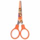 Ножницы 130 мм оранжевые, с цветной печатью "Котики", закругленные, BRAUBERG KIDS, 238351 238351