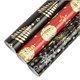 Бумага упаковочная новогодняя НАБОР 3 шт. "Black&Gold", С ЭФФЕКТАМИ, 70х100 см, ЗОЛОТАЯ СКАЗКА, 592190 592190 - фото 356559