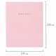 Тетрадь на кольцах А5 175х215 мм, 120 л., твердый картон, матовая ламинация, клетка, BRAUBERG "Minimal pink", 404998 404998