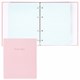 Тетрадь на кольцах А5 175х215 мм, 120 л., твердый картон, матовая ламинация, клетка, BRAUBERG "Minimal pink", 404998 404998