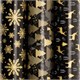 Бумага упаковочная новогодняя НАБОР 3 шт., "Black&Gold", 70х100 см, 3 дизайна, ЗОЛОТАЯ СКАЗКА, 592059 592059 - фото 356911