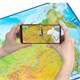 Карта России физическая 157х107 см, 1:5,5М, с ламинацией, интерактивная, европодвес, BRAUBERG, 112398 112398