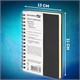 Скетчбук, слоновая кость 140 г/м2 130х210 мм, 80 л., КОЖЗАМ, гребень, BRAUBERG ART CLASSIC, черный, 116475 116475