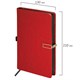 Скетчбук, слоновая кость 140 г/м2 130х210 мм, 80 л., КОЖЗАМ, застежка металл, BRAUBERG ART CLASSIC, "Inspiration", под кожу, красный, 116466 116466