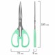 Ножницы BRAUBERG "CLASSIC PRO" 3 шт. (155, 185, 210 мм), мятные ручки, ВЫГОДНАЯ УПАКОВКА, 272979 272979