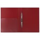 Папка с металлическим скоросшивателем и внутренним карманом BRAUBERG Диагональ, темно-красная, до 100 листов, 0,6 мм, 221355 221355