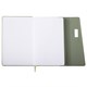 Ежедневник недатированный А5 145х215 мм, BRAUBERG "Stitch", под кожу, магнит, 160 л., оливковый, 116588 116588