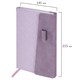Ежедневник недатированный А5 145х215 мм, BRAUBERG "Stitch", под кожу, магнит, 160 л., сиреневый, 116589 116589